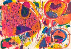 Bright Jade Ghost, Variant (SF-28) by Sam Francis, 1963, Lithograph in colors, sold Oct 2011