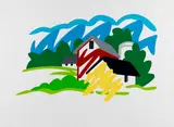 Tom Wesselmann, House and Barn in Distance, 1991, Silkscreen in colors