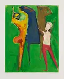 Aus: Marino from Shakespeare I by Marino Marini, 1977, Etching and aquatint, sold Oct 2011