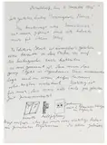 Handschriftlicher Brief by Joseph Beuys, 1966, India Ink, sold Oct 2011