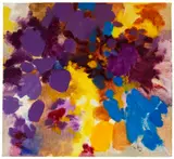 Rolf Hans, violet-gelb, 1963, Oil on fibreboard