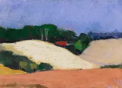 Landschaft by Klaus Fußmann, 1999, Gouache, sold Oct 2011