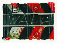 Peter Klasen, The Wall 1 und 2 (zweiteilig), 1988, Collage