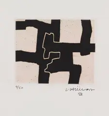 Hatz II by Eduardo Chillida, 1968, Etching and aquatint, sold Oct 2011