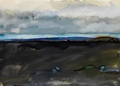 Sjólada by Klaus Fußmann, 1983, Watercolor, sold Oct 2011