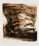 Ohne Titel (Paysage en Automne) by Zao Wou-ki, 1967, Lithograph in colors, sold Oct 2011