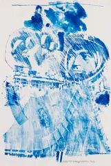 Arena II by Robert Rauschenberg, 1969, Lithograph, sold Oct 2011