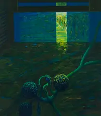Max G. Kaminski, Ohne Titel, 1969, Oil on canvas