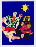 Niki de Saint Phalle, Les fiancés de Knokke, 1985, Silkscreen in colors