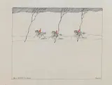 Paul Flora, Drei Reiter im Schnee
