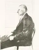 David Hockney, Portrait Felix H. Man (The print collector), 1969, Lithograph