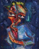 Schwimmer Max, Der Einarmige, 1919, Oil on canvas