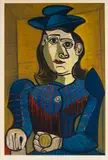 Femme assise (Dora Maar) by Pablo Picasso, 1955, Lithograph in colors, sold Oct 2011