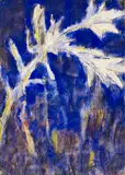 Funkien auf Blau by Christian Rohlfs, 1937, Water-tempera, sold Oct 2011