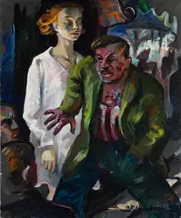 Wilfried Otto, Jahrmarkt, 1927, Oil on canvas
