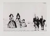 Pablo Picasso, Ménines et Gentilshommes dans la Sierra, 1968, Aquatint