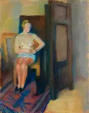 Das wartende Modell by Conrad Felixmüller, 1937, Pastel, sold Oct 2011