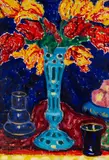 Hans Michaelson, Blumenvase, 1914, Oil on canvas