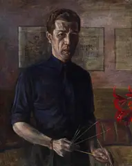 Ernst Klinger, Selbstbild, 1938, Oil on canvas
