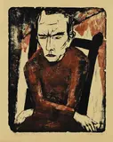 Max Kaus, Sitzender Mann (Porträt Walter Gramatté)