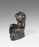 Hermann Blumenthal, Weiblicher Torso, auf Block sitzend, 1929, Bronze