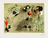 Joan Miró, Composition sur fond vert