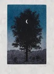 Le 16 Septembre by René Magritte, 1956, Etching in colors, sold Oct 2011
