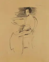 Helene Schjerfbeck, Kostümbild (Die Bäckerstochter), 1938, Lithograph