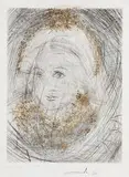 Portrait de Marguerite (Bildnis Margarete) by Salvador Dalí, 1968, Drypoint, sold Oct 2011