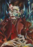Otto Rodewald, Porträt, 1918, Oil on canvas