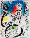 Marc Chagall, Chagall. Lithograph. Deutsche Ausgabe. Bände I-IV (von VI), 1960, Lithograph