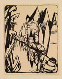 Erich Heckel, Tübingen, 1920, Lithograph