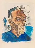 Max Pechstein, Männerkopf, 1923, Lithograph