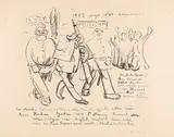 Edvard Munch, Karikatur: Die Arretierung