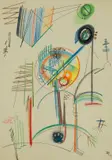 Thomas Ring, Die Baumgeister, 1927, Oil crayon