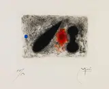 Joan Miró, Aus: Fusées, 1959, Etching and aquatint in colors
