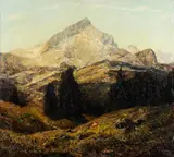 Otto Eduard Pippel, Blick von Kreuzeck auf die Alpspitze