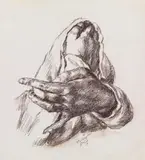Ludwig Meidner, Hände mit Tuch
