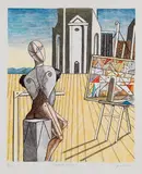 L'architetto metafisico by Giorgio de Chirico, 1970, Lithograph in colors, sold Oct 2011