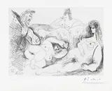Pablo Picasso, Sérénade au bordel, 1971, Etching