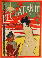 Manuel Robbe, Plakat: L'Éclatante, 1895, Lithograph in colors