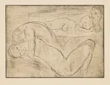 Wilhelm Lehmbruck, Apparition, 1914, Drypoint