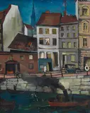 Wolf Röhricht, Stadtansicht, 1920, Oil on canvas