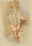 Georg Tappert, Weiblicher Akt im Hemd