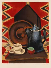 Ohne Titel by Man Ray, 1962, Lithograph in colors, sold Oct 2011