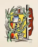 Fernand Léger, Le Puits, 1951, Lithograph in colors