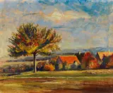 Otto Dünkelsbühler, Mötzingen, 1960, Oil on canvas