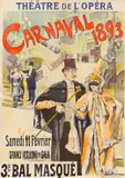 Ferdinand Lunel, Plakat: Theatre de L'Opera - Carnaval, 3.e Bal Masque, 1893, Lithograph in colors