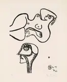 Le Corbusier, Aus: Unité, 1965, Etching and aquatint in colours