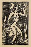 Walter Helbig, Badende, 1914, Woodcut